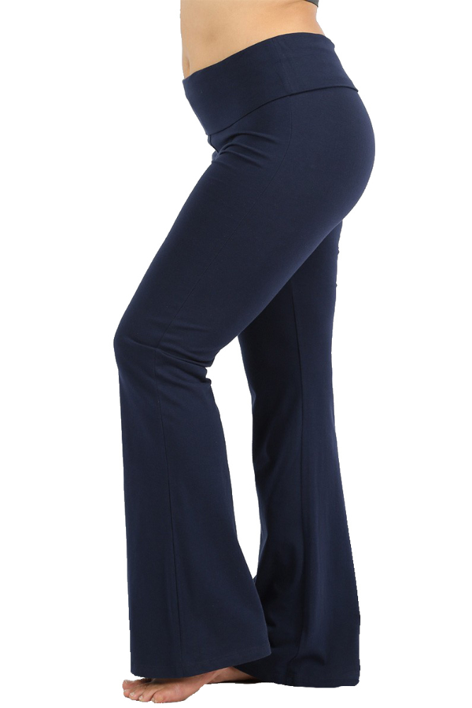 Cotton Spandex Low Rise Bootcut Flare Yoga Pants Legging(Regular Size/Plus  Size) S-5XL (32/34/36 Inseam)
